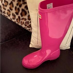 Hunter Pink Rain Boots